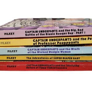 Captain Underpants Book Bundle Adventures of Super Diaper Baby Book